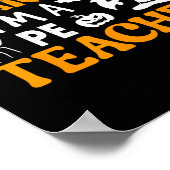 Nothing Scares Me I'm A Pe Teacher Physical Ed Hal Poster (Hoek)