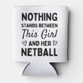 Nothing stands between this girl and her netball. blikjeskoeler (Voorkant)