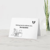 Nothing Works Without You. Nothing. Bedankkaart (Voorkant)