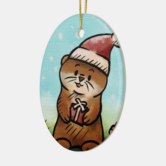 Notice Otis Christmas Oval Ornament (Links)