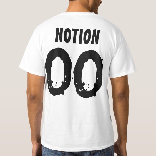Notie T-shirt (Achterkant)