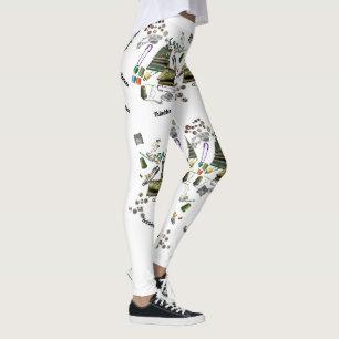 Noties (met script) leggings