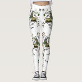 Noties (met script) leggings (Voorkant)