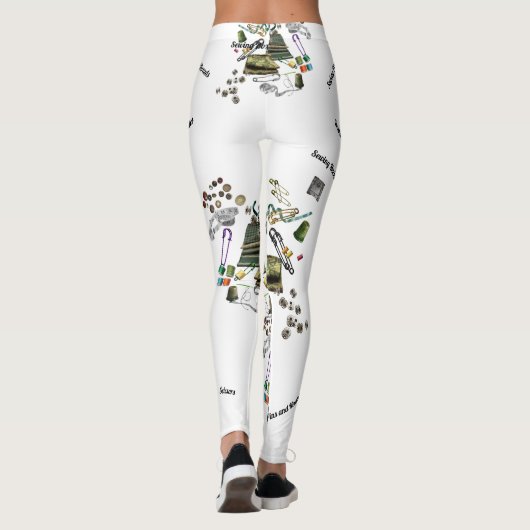 Noties (met script) leggings (Achterkant)