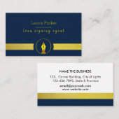 Notional Loan Signing Agent Nib Gold Writer Auteur Visitekaartje (Voorkant / Achterkant)