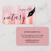 Notional Loan Signing Agent Nib Logo Tax Roos Gold Visitekaartje (Voorkant / Achterkant)