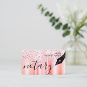 Notional Loan Signing Agent Nib Logo Tax Roos Gold Visitekaartje (Staand voorkant)