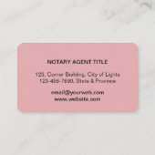 Notional Loan Signing Agent Nib Logo Tax Roos Gold Visitekaartje (Achterkant)