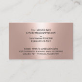 Notional Loan Signing Agent Quill Logo Gold Visitekaartje (Achterkant)