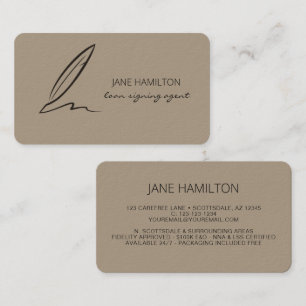 Notional Professional Loan Signing Agent Visitekaartje