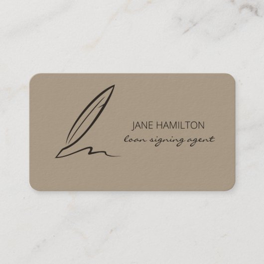 Notional Professional Loan Signing Agent Visitekaartje (Voorkant)