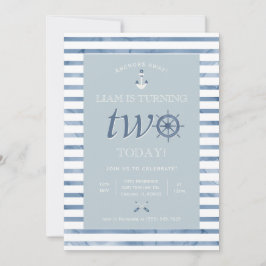Notische uitnodiging tot tweede verjaardag