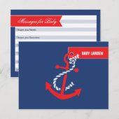 Notische wensen voor Baby Kaart (Voorkant / Achterkant)