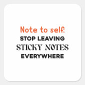 Notitie-meme Vierkante Sticker (Voorkant)