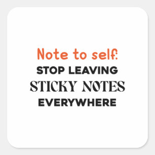 Notitie-meme Vierkante Sticker