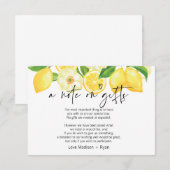 Notitie over huwelijksgeschenken Wishing Well Uitn Informatiekaartje (Voorkant / Achterkant)