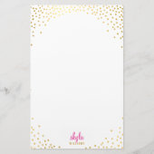 NOTITIE PAPIER glamoureuze rustieke gouden folie c (Voorkant)
