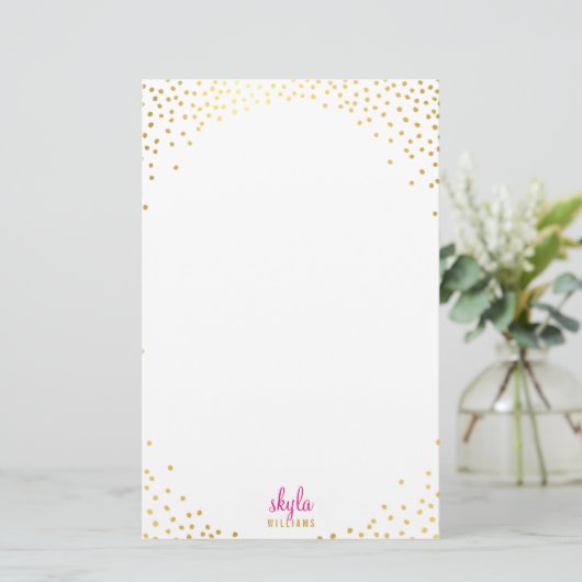 NOTITIE PAPIER glamoureuze rustieke gouden folie c (Staand voorkant)