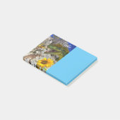 Notitie Post-it-notities, Zonnebloem Bloemige Dino Post-it® Notes (Schuin)