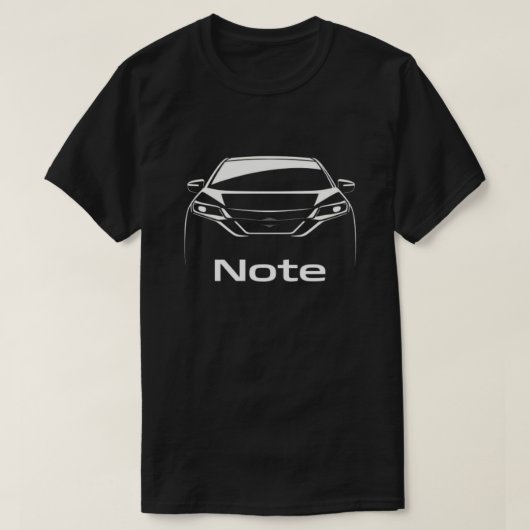 Notitie T-shirt (Design voorkant)
