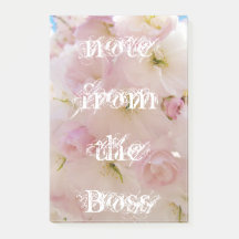 notitie van de baas post-it briefjes Roze Bloesem