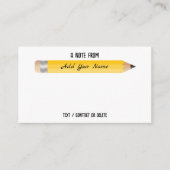 Notitie van een docent - Kleurrijke potloden Notit Informatiekaartje (Voorkant)