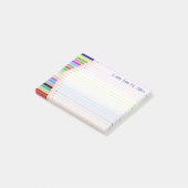 Notitie van kunstdocent Persoonlijke plakbriefjes Post-it® Notes (Schuin)