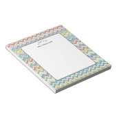 Notitie van leraar Retro patroon notitieblok (Schuin)