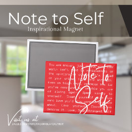 "Notitie voor mezelf" Inspirerende magneet