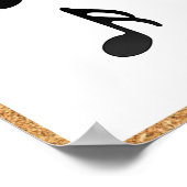 Notitie Waarden en Resten Poster: muziektheorie Poster (Hoek)