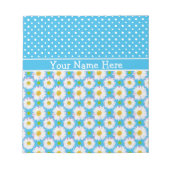 Notitieblok aan Personalisatie: Polkas, Daisies op (Voorkant)