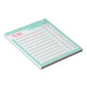 Notitieblok aanbieden - Aqua Tree (Schuin)