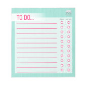 Notitieblok aanbieden - Aqua Tree (Voorkant)