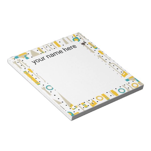 Notitieblok Aangepaste bouwgereedschappen (Schuin)