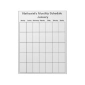 Notitieblok Agenda invullen (Linkerzijde)