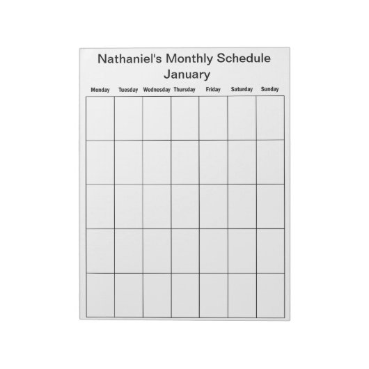 Notitieblok Agenda invullen (Linkerzijde)