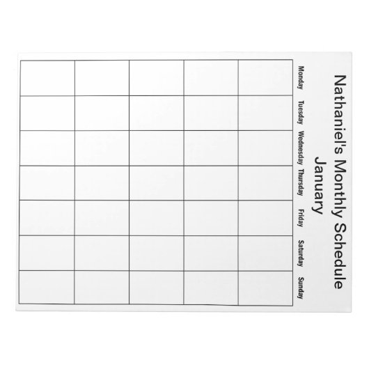 Notitieblok Agenda invullen (Voorkant)