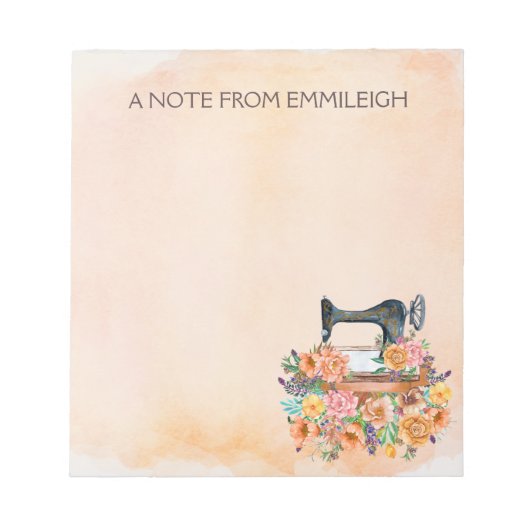 Notitieblok Antiek naaigarinmachines (Voorkant)