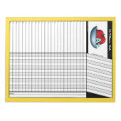 Notitieblok Apple A+ Yellow Teachers' Grade Sheets (Voorkant)