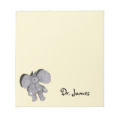 Notitieblok - Baby Olifant en Naam (Voorkant)