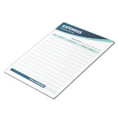 Notitieblok bedrijfsformulier onkostenregistratie (Schuin)