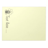 Notitieblok - Bijen op Honingraat (groot) (Voorkant)