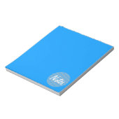 Notitieblok | Blauwblauw (Linkerzijde)