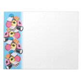 Notitieblok Blauwe snoep grens (Voorkant)