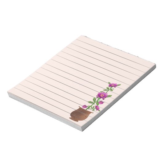 Notitieblok bloem (Linkerzijde)