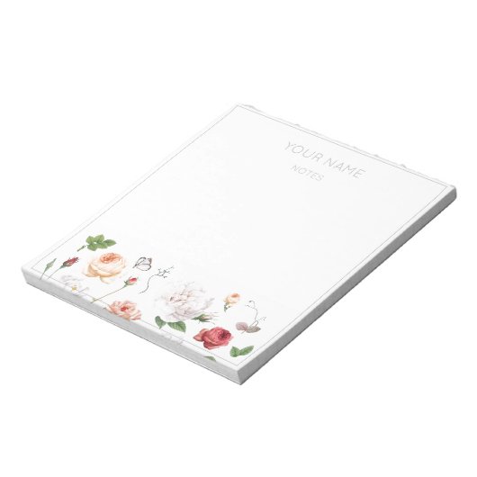 NOTITIEBLOK BOTANISCHE  ROZEN (Linkerzijde)