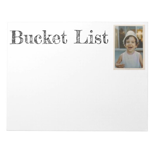 Notitieblok Bucket List (Voorkant)