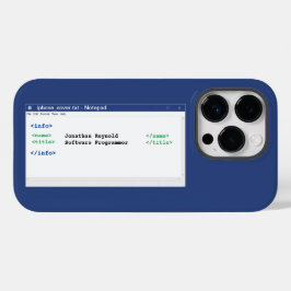 Notitieblok Coder Programmer Format Computer Scien Case-Mate iPhone 14 Pro Hoesje