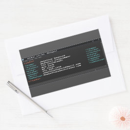 Notitieblok Computer Programmer Coder Format Dark Rechthoekige Sticker