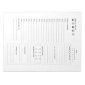 Notitieblok dagagenda (Voorkant)